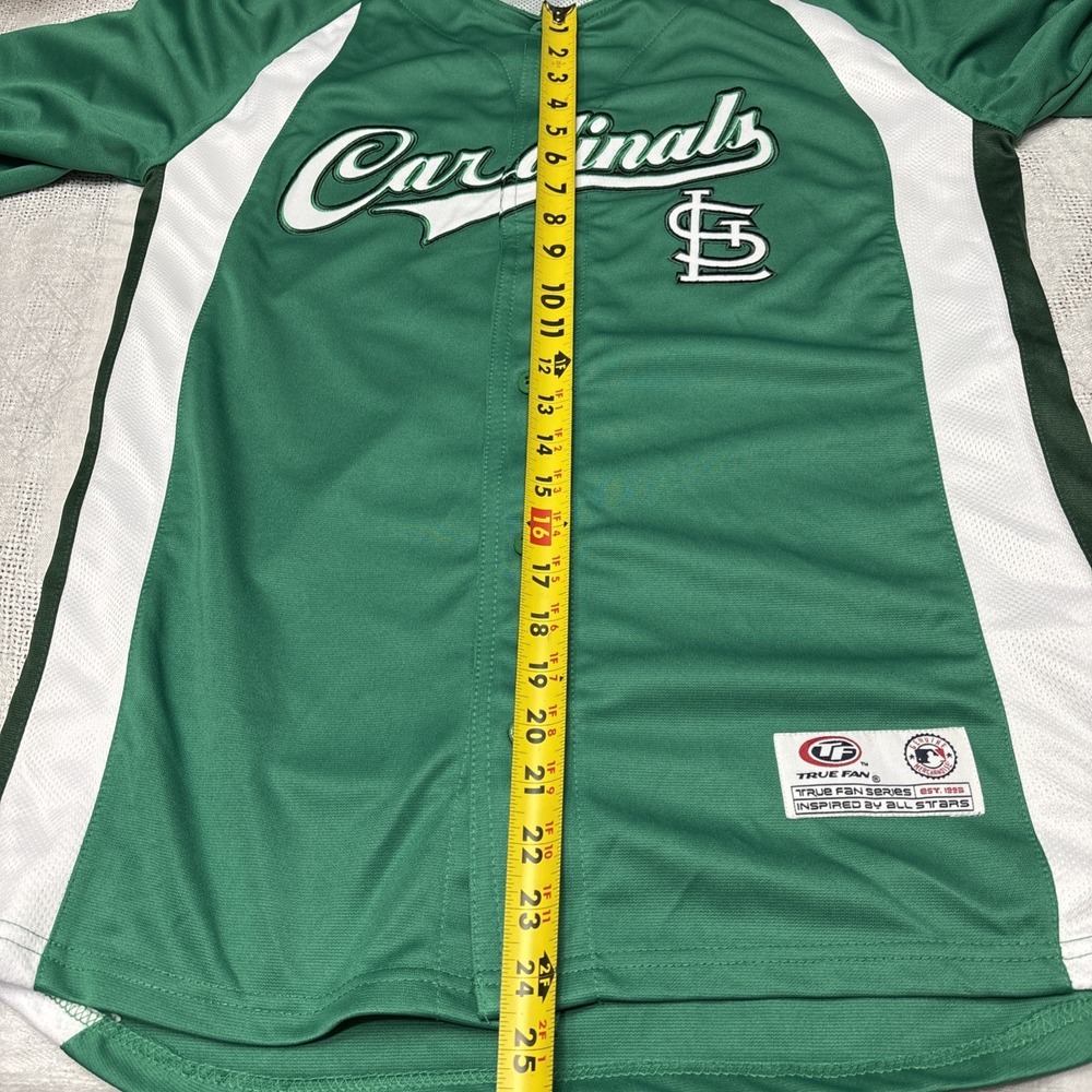 St Louis Cardinals MLB True Fan Baseball Jersey Mens Medium NWT St Patricks Day - Picture 10 of 16